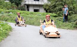 Rize’de tahta arabalar Laz Ralli’de yarıştı