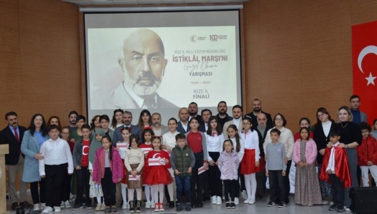 İstiklal Marşı’nı Güzel Okuma Yarışması Rize İl Finali Yapıldı