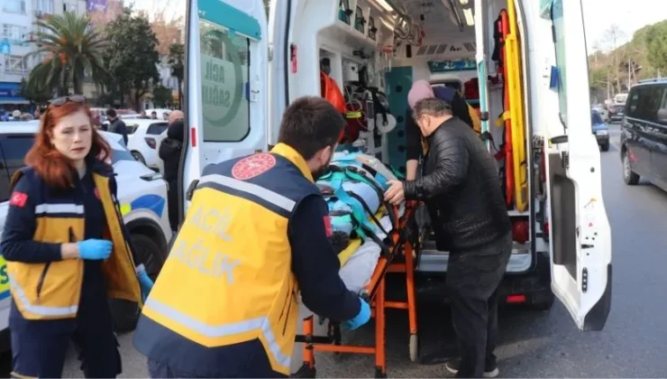 Ordu’da otomobil ile çarpışan motosiklet sürücüsü yaralandı