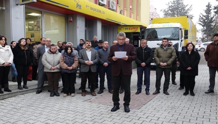 Rize’de 2 PTT çalışanının öldürülmesi, Burdur’da protesto edildi