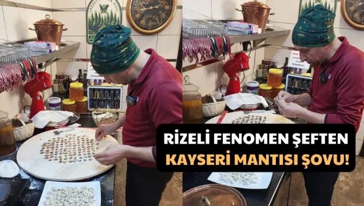 Rizeli Fenomen Şef Süleyman Ateştepe Kayseri Mantısı Yaptı