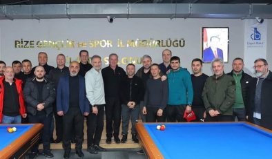 Rize’de 3 Bant Bilardo Bölge Şampiyonası Gerçekleştirildi