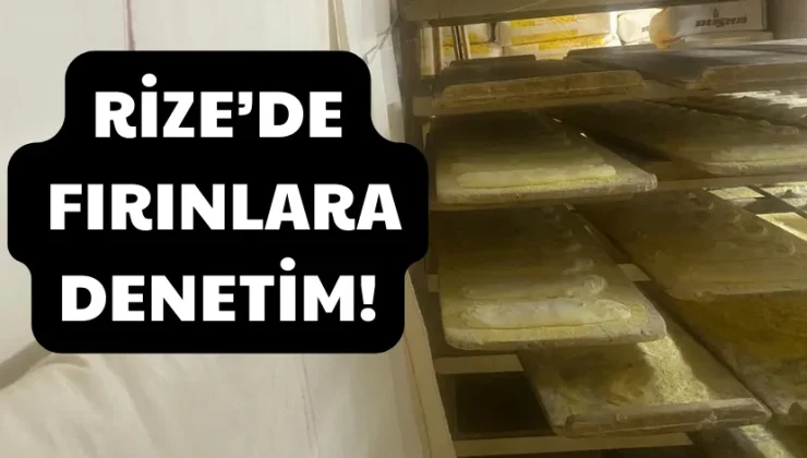 Rize Belediyesi’nden fırınlara hijyen ve gramaj denetimi!