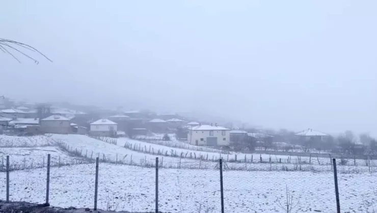 Amasya’nın yüksek kesimlerinde kar yağışı etkili oluyor