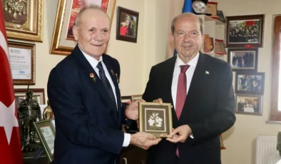 KKTC Cumhurbaşkanı Ersin Tatar, Trabzon’da Kıbrıs gazileriyle bir araya geldi