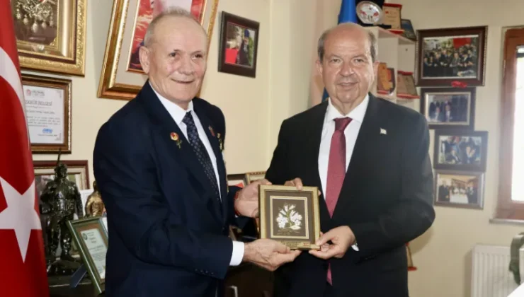 KKTC Cumhurbaşkanı Ersin Tatar, Trabzon’da Kıbrıs gazileriyle bir araya geldi