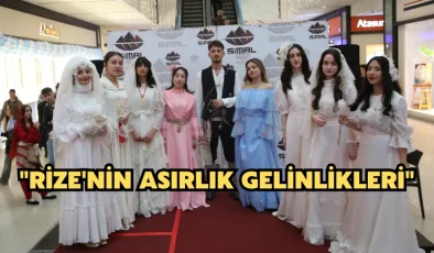 “Rize’nin Asırlık Gelinlikleri” defilesi düzenlendi