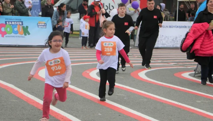 Samsun’da ‘Çocuk Maratonu ve Festivali’ düzenlendi