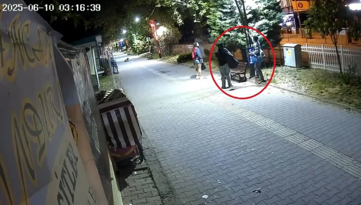 Aydınlatma direklerindeki LED ışıkları söküp, 300 bin TL’lik zarar verdi: o anlar kamerada