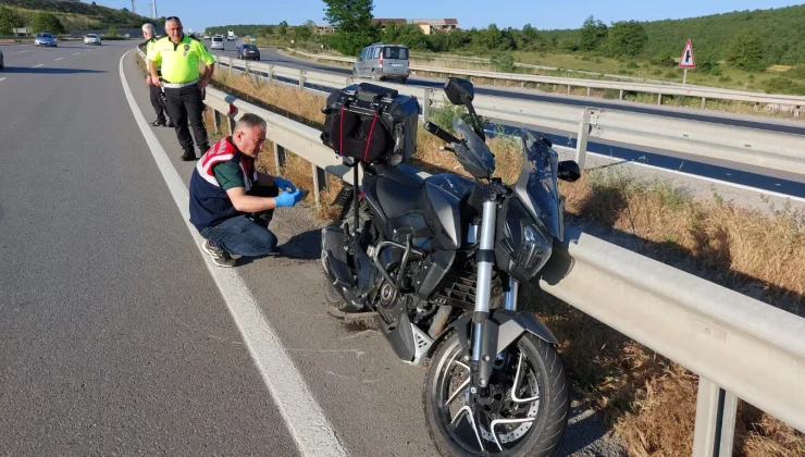 Bariyere çarpan motosiklet 400 metre sürüklendi, sürücü hayatını kaybetti