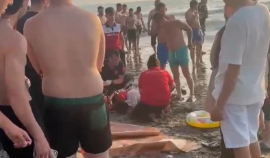 Boğulma tehlikesi geçirip peş peşe suya atladılar; baba ile 3 çocuğu hastaneye kaldırıldı