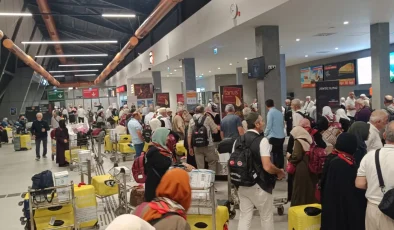 Hacı kafilesi kutsal topraklardan Trabzon’a döndü