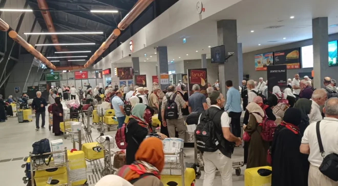Hacı kafilesi kutsal topraklardan Trabzon’a döndü