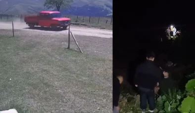 Kayıp olarak aranan 2 kişi, uçuruma yuvarlanan kamyonette ölü bulundu