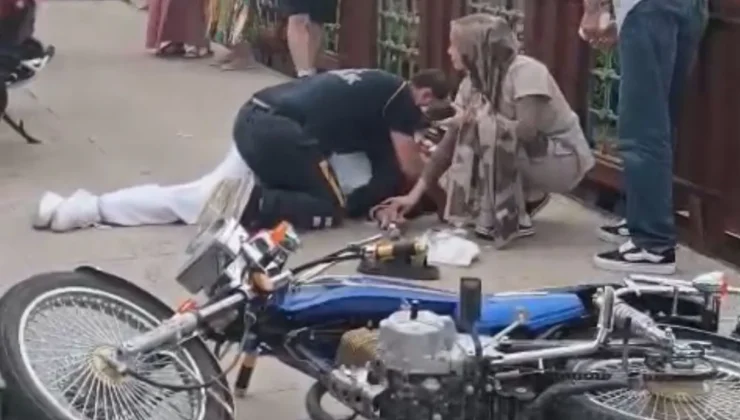 Ordu’da motosikletin çarptığı yaya yaralandı