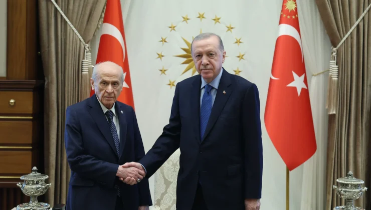 Cumhurbaşkanı Erdoğan, MHP Genel Başkanı Bahçeli ile görüştü