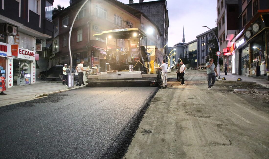 Rize Belediyesi, 2025 yılı sıcak asfalt programı kapsamında şehir genelindeki