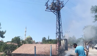 Trafo yangını paniğe sebep oldu