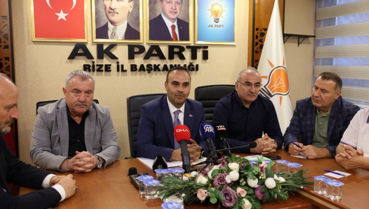 Bakan Kacır: Rize’ye yeni yatırımlar geliyor