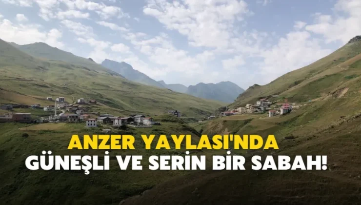 Anzer yaylası’nda güneşli ve serin bir sabah!