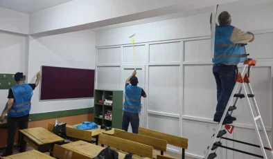 Rize’de Denetimli Serbestlik Hükümlüleri Okulda Çalışmalar Yaptı
