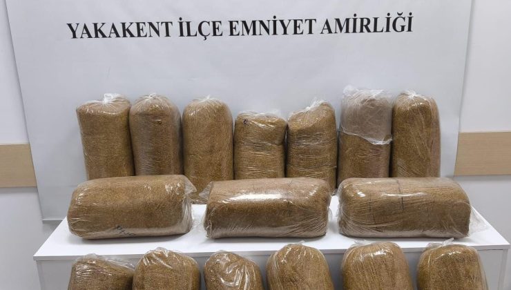 Samsun’da 80 kilo kaçak tütün ele geçirildi