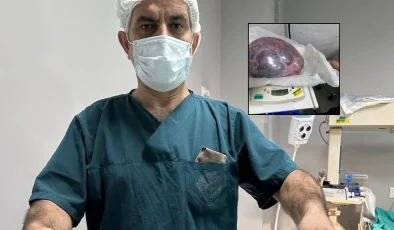 Yumurtalıklarındaki 9 kiloluk kitle operasyonla çıkarıldı